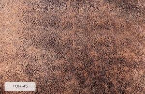 Hnědá koženková rohová rozkládací pohovka Miuform Lofty Lilly 236 cm, levá