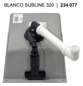 Blanco Subline 320-U, silgranitový dřez pod pracovní desku 350x460x190 mm, 1-komorový, šedá vulkán, BLA-527343