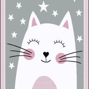 Dětský koberec Kiddo F0132 pink 160 x 230 cm - SLEVA 160 x 230 cm - SLEVA
