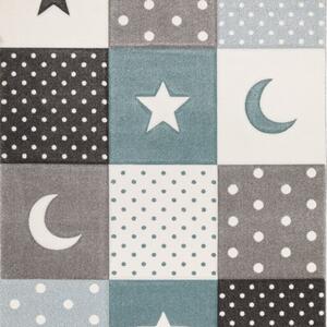 Dětský koberec Kiddy 20340/630 Night 80 x 150 cm - SLEVA 80 x 150 cm - SLEVA