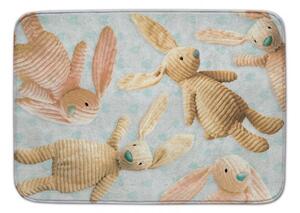 Dětský koberec Ultra Soft Králík modrý 70 x 95 cm-SLEVA 70 x 95 cm-SLEVA
