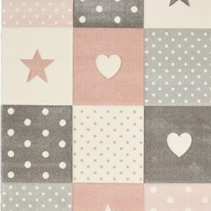 Dětský koberec Kiddy 20339/255 Star 120 x 170 cm - SLEVA 120 x 170 cm - SLEVA