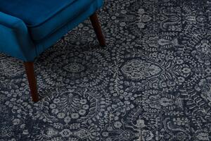 Kusový koberec vlněný JADE 45008/500 OSTA Ornament modrý béžový Rozměr: 200x250 cm