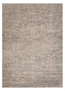 Kusový koberec vlněný JADE 45008/110 OSTA Ornament béžový modrý Rozměr: 67x130 cm