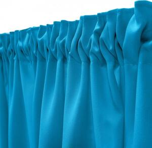Závěs řasící pásce Heaven tyrkysově modrý Tyrkysová 140x160 cm