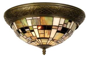 Stropní lampa Tiffany MOSAIC ART Clayre & Eef 5LL-5348