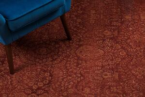 Kusový koberec vlněný JADE 45008/301 OSTA klasický terakota Rozměr: 140x200 cm