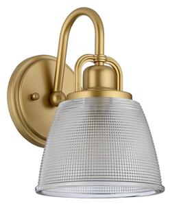Quoizel QZ-DUBLIN1-PNBR - LED Koupelnové svítidlo DUBLIN 1xG9/3W/230V IP44 zlatá