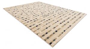Kusový koberec vlněný JADE 45023/100 OSTA Proužky béžový modrý Rozměr: 160x230 cm