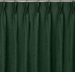 HOMEDE Závěs MILANA klasický flex 7,5 cm s dvojitým záhybem zelený