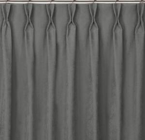 HOMEDE Závěs MILANA klasický flex 9,5 cm s dvojitým záhybem šedý