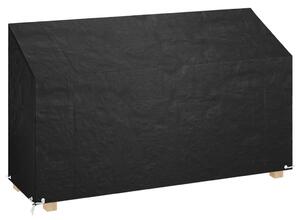 Plachta na zahradní lavici 12 oček 210 x 70 x 70/88 cm PE 319341