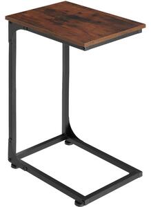 Tectake 404455 odkládací stolek erie 40x30x63cm - industrial tmavé dřevo