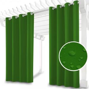 Zahradní závěs do altánku na kroužcích MIG31 zelený Zelená 155x200 cm