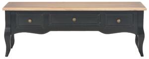 TV stolek černý 100 x 35 x 35 cm dřevěný