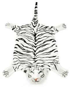 Plyšový koberec tygr 144 cm bílý