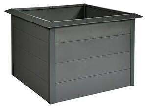 Gardol Vysoký záhon s lemem proti slimákům, ocel, 100 × 100 × 76 cm