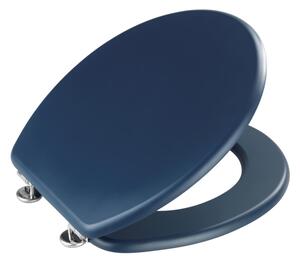 WENKO 25172100-WC sedátko PRIMA 37x41 cm modrá/stříbrná
