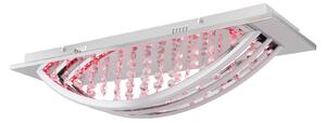 GLOBO Stropní LED designové osvětlení GERT, 20W, teplá bílá, RGB, hranaté 67104-20