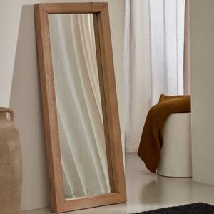 Dřevěné závěsné zrcadlo Kave Home Maden 120 x 50 cm