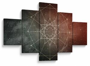 Obraz - Vesmírný dodecagram (125x70 cm)