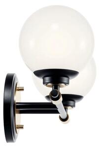 Kichler KL-BENNO2-BK-CPZ-LED Kou. svítidlo BENNO 2xLED/3W/230V černá/zlatá IP44