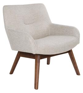 House Nordic Lounge Chair v látce, písková s ořechovými nohami (Písek)
