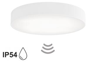 Koupelnové stropní svítidlo se senzorem CLEO 4xE27/24W/230V pr. 50 cm IP54 bílá