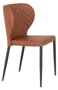 House Nordic Jídelní židle Pisa (Židle v hnědé barvě ve stylu vintage PU\nHN1220)