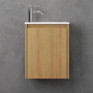 Koupelnová skříňka s umyvadlem COMO 40 cm dub