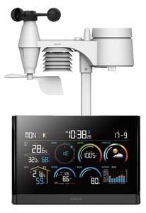 Sencor - Profesionální meteostanice s LCD displejem a budíkem 5V/3xAAA + 3xAA