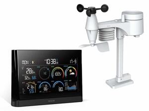 Sencor - Profesionální meteostanice s LCD displejem a budíkem 5V/3xAAA + 3xAA