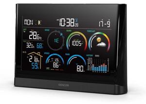 Sencor - Profesionální meteostanice s LCD displejem a budíkem 5V/3xAAA + 3xAA