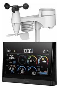 Sencor - Profesionální meteostanice s LCD displejem a budíkem 5V/3xAAA + 3xAA