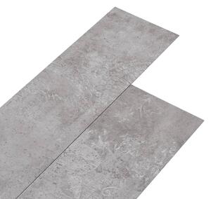 Nesamolepicí PVC podlahová prkna 5,26 m² 2 mm zemitě šedá
