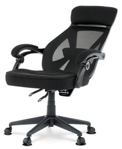Kancelářská ergonomická židle FOREX – látka, síť, černá
