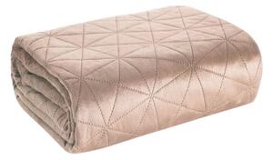 Sametový přehoz na postel Luiz3 růžový Růžová 200x220 cm