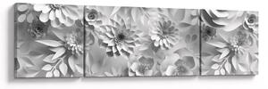 Obraz - Bílé květiny (170x50 cm)