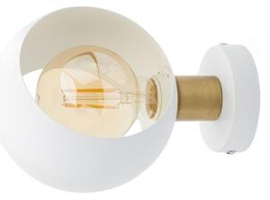 TK LIGHTING Nástěnné svítidlo - CYKLOP 2745, 230V/15W/1xE27, bílá/zlatá