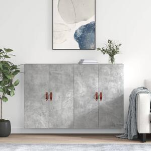 Nástěnné skříňky 2 ks betonově šedé 69,5 x 34 x 90 cm 3195599