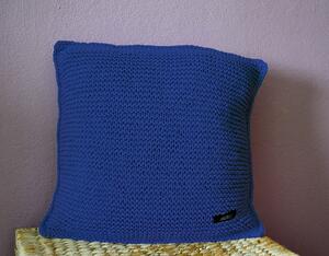 Pletený polštářek 40x40cm Barva: Kouřově modrá