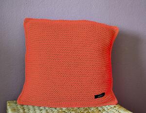 Pletený polštářek 40x40cm Barva: Oranžová