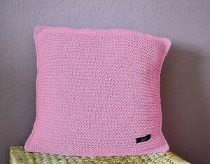 Pletený polštářek 40x40cm Barva: Růžová
