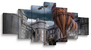 Obraz - Surrealistická krajina (210x100 cm)