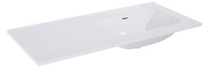 Elita Skappa, nábytkové umyvadlo bez otvoru (60+40)x46x2 cm, pravé, bílá, ELT-146035