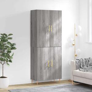 Skříň highboard šedá sonoma 69,5 x 34 x 180 cm kompozitní dřevo 3195673