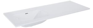 Elita Skappa, nábytkové umyvadlo bez otvoru (60+60)x46x2 cm, levé, bílá lesklá, ELT-146040