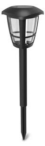 Aigostar - SADA 12x LED Solární lampa LED/0,06W/2V 33,8 cm 6500K IP44 černá