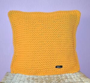 Pletený polštářek Braided 40x40cm Barva: Oranžová