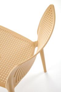 Oranžová plastová židle K514